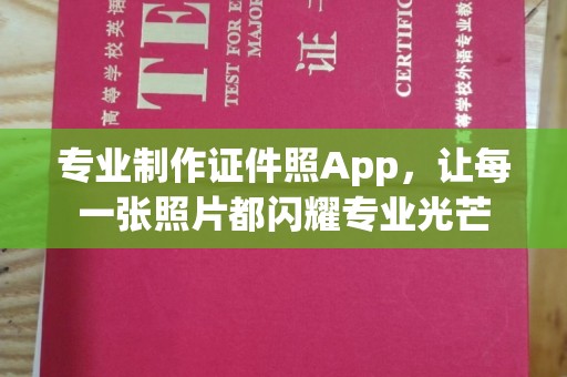 澄城专业制作证件照App，让每一张照片都闪耀专业光芒