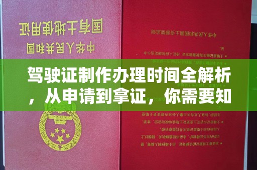 澄城驾驶证制作办理时间全解析，从申请到拿证，你需要知道的一切