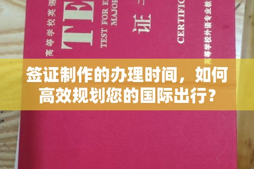 澄城签证制作的办理时间，如何高效规划您的国际出行？
