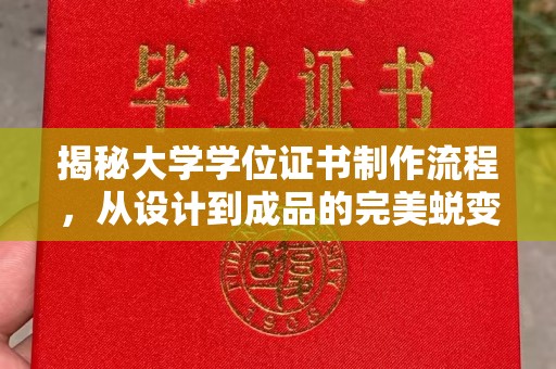 澄城揭秘大学学位证书制作流程，从设计到成品的完美蜕变