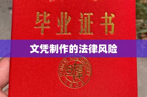 澄城文凭制作的法律风险