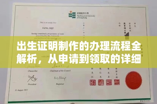 澄城出生证明制作的办理流程全解析，从申请到领取的详细指南
