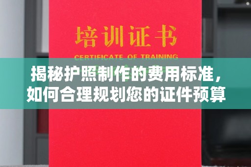 澄城揭秘护照制作的费用标准，如何合理规划您的证件预算