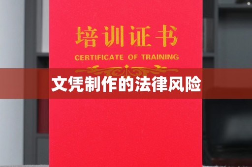 澄城文凭制作的法律风险