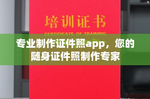 澄城专业制作证件照app，您的随身证件照制作专家