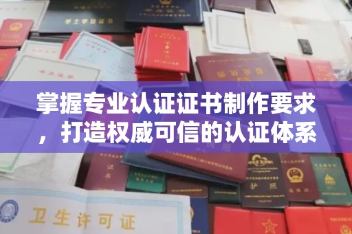 澄城掌握专业认证证书制作要求，打造权威可信的认证体系